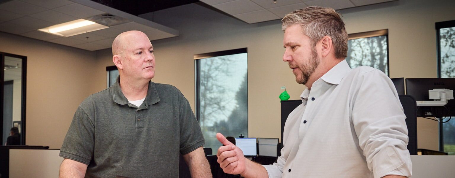 Business IT Roadmap Two men building a business IT Roadmap