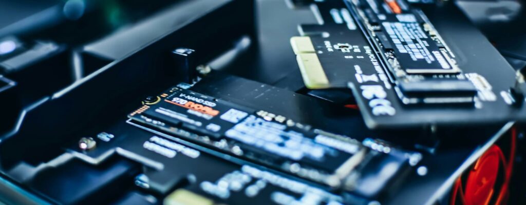 Two hard drives ready for data sanitization